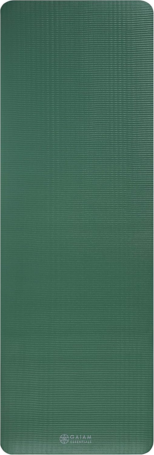 Thick Yoga Mat, Exercise & Fitness Mat with Easy-Cinch Carrying Strap