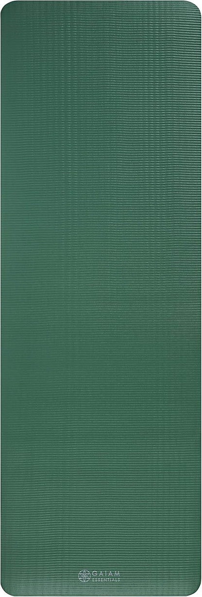Thick Yoga Mat, Exercise & Fitness Mat with Easy-Cinch Carrying Strap