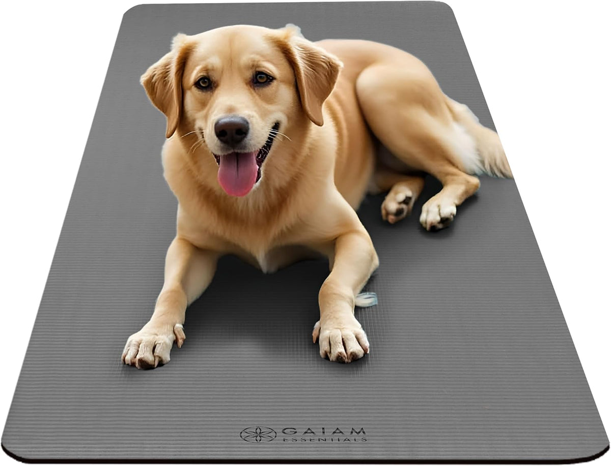 Thick Yoga Mat, Exercise & Fitness Mat with Easy-Cinch Carrying Strap