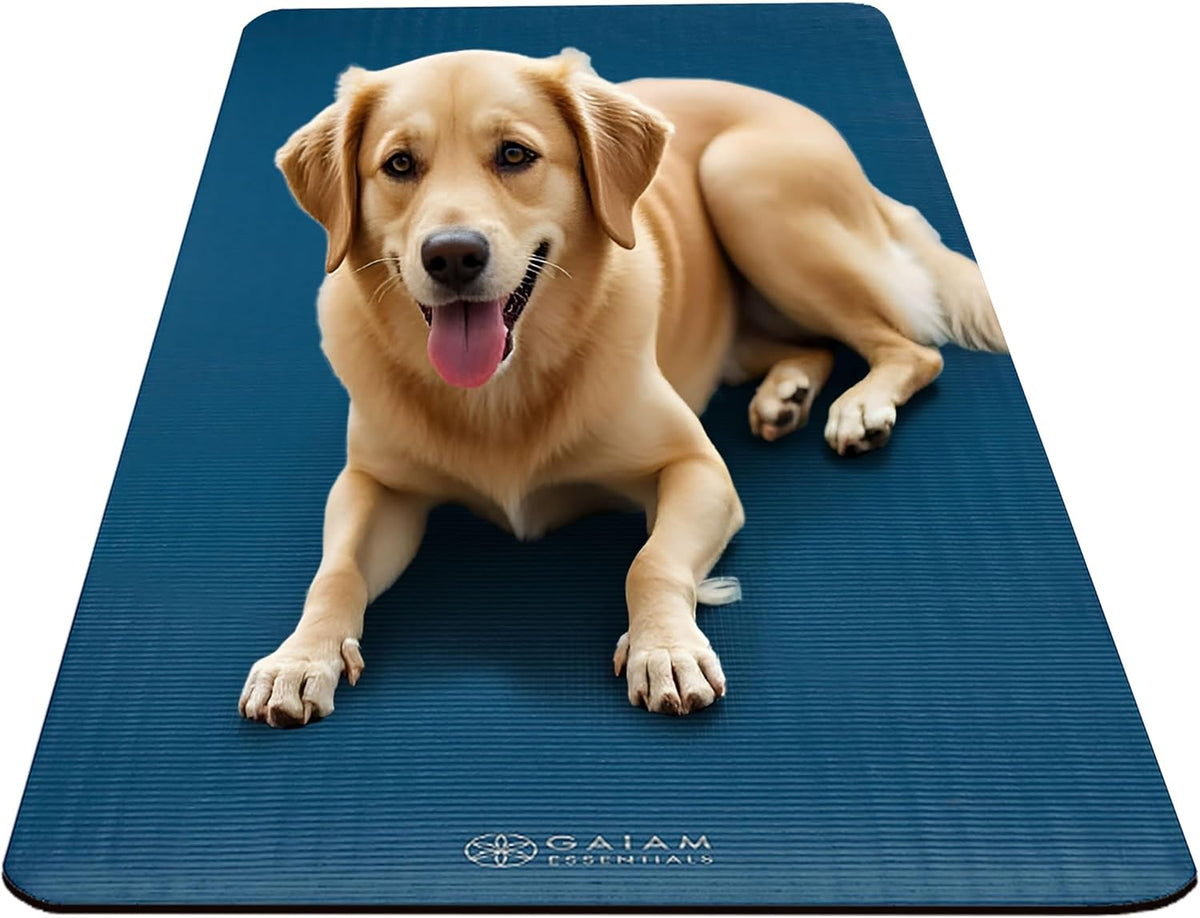 Thick Yoga Mat, Exercise & Fitness Mat with Easy-Cinch Carrying Strap