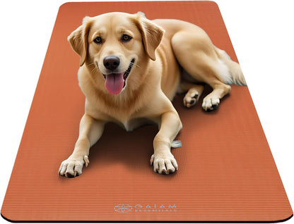 Thick Yoga Mat, Exercise & Fitness Mat with Easy-Cinch Carrying Strap