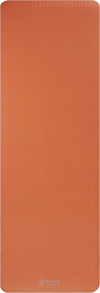 Thick Yoga Mat, Exercise & Fitness Mat with Easy-Cinch Carrying Strap