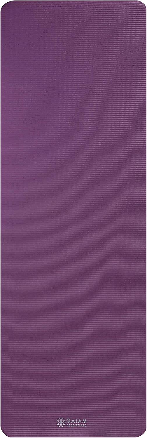 Thick Yoga Mat, Exercise & Fitness Mat with Easy-Cinch Carrying Strap
