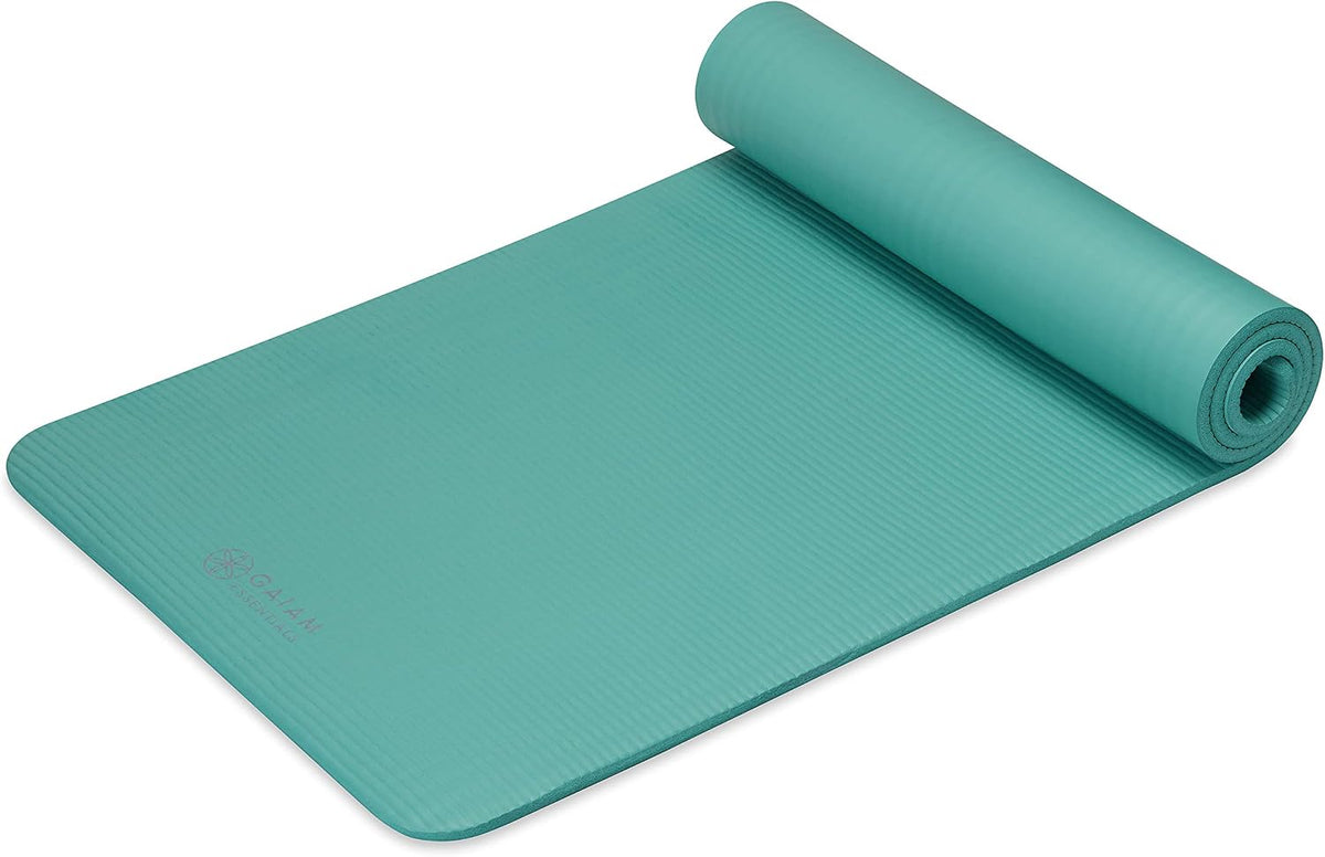 Thick Yoga Mat, Exercise & Fitness Mat with Easy-Cinch Carrying Strap