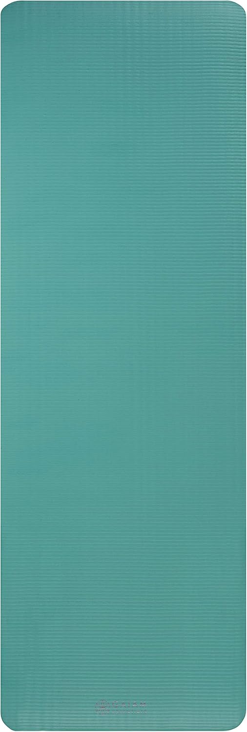 Thick Yoga Mat, Exercise & Fitness Mat with Easy-Cinch Carrying Strap