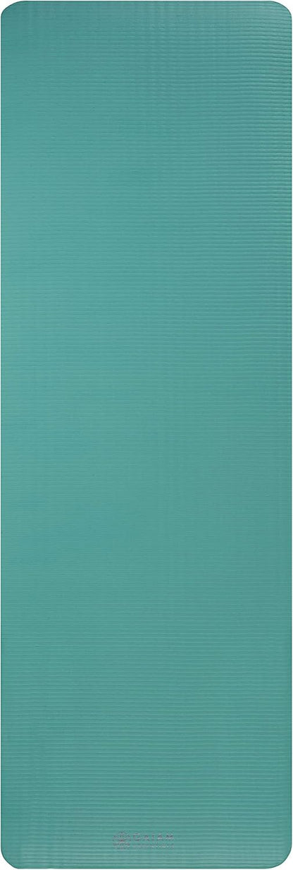 Thick Yoga Mat, Exercise & Fitness Mat with Easy-Cinch Carrying Strap