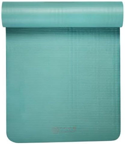 Thick Yoga Mat, Exercise & Fitness Mat with Easy-Cinch Carrying Strap