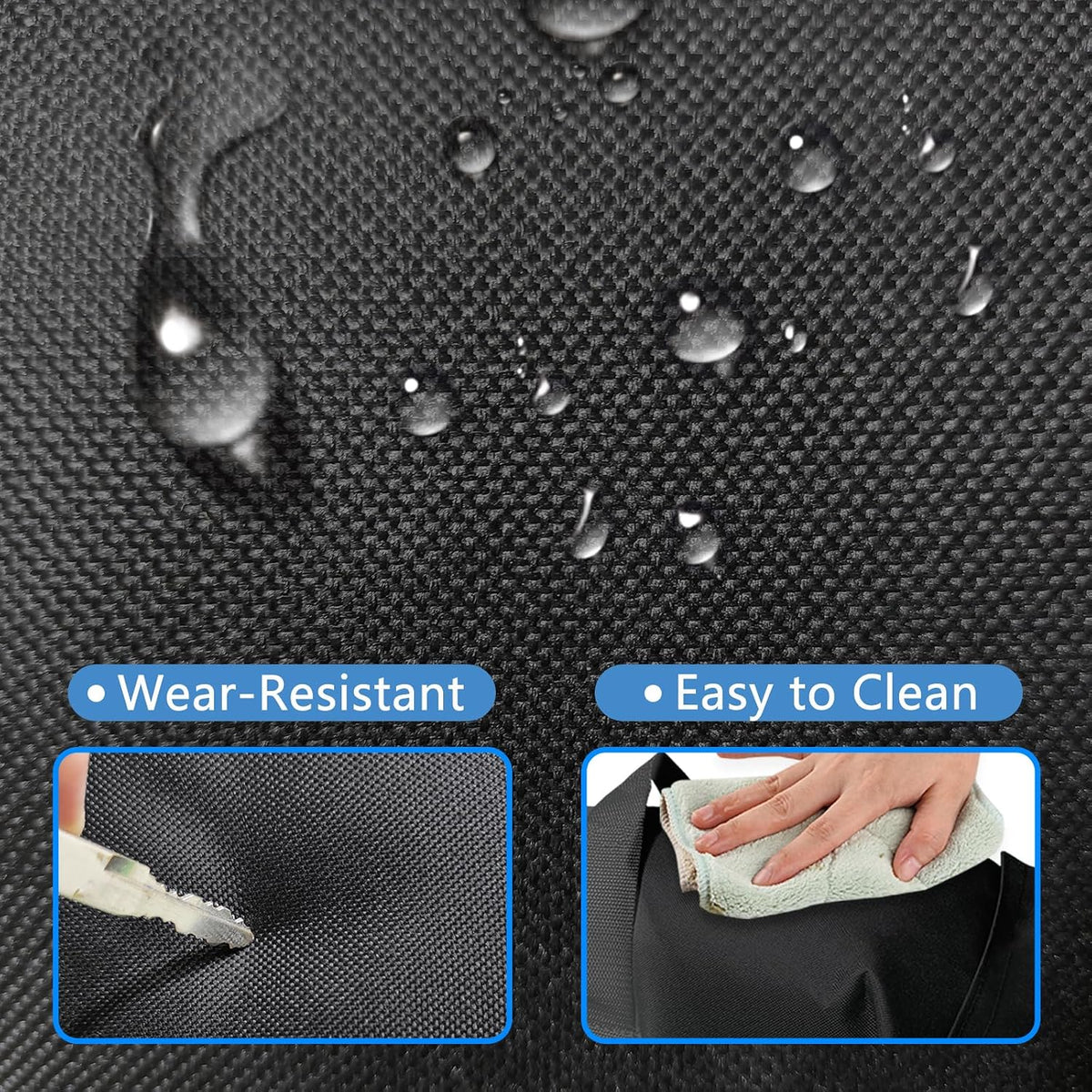 Umbrella Base Weight Fillable Sandbags, Sandbags for Weight(60LBS), Sandbag Weights for Patio Umbrella for Outdoor Garden，Set of 2，Black(Without Sand)