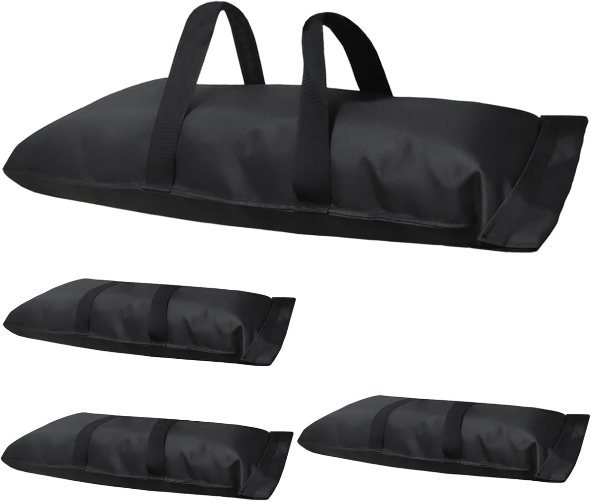 Umbrella Base Weight Fillable Sandbags, Sandbags for Weight(60LBS), Sandbag Weights for Patio Umbrella for Outdoor Garden，Set of 2，Black(Without Sand)