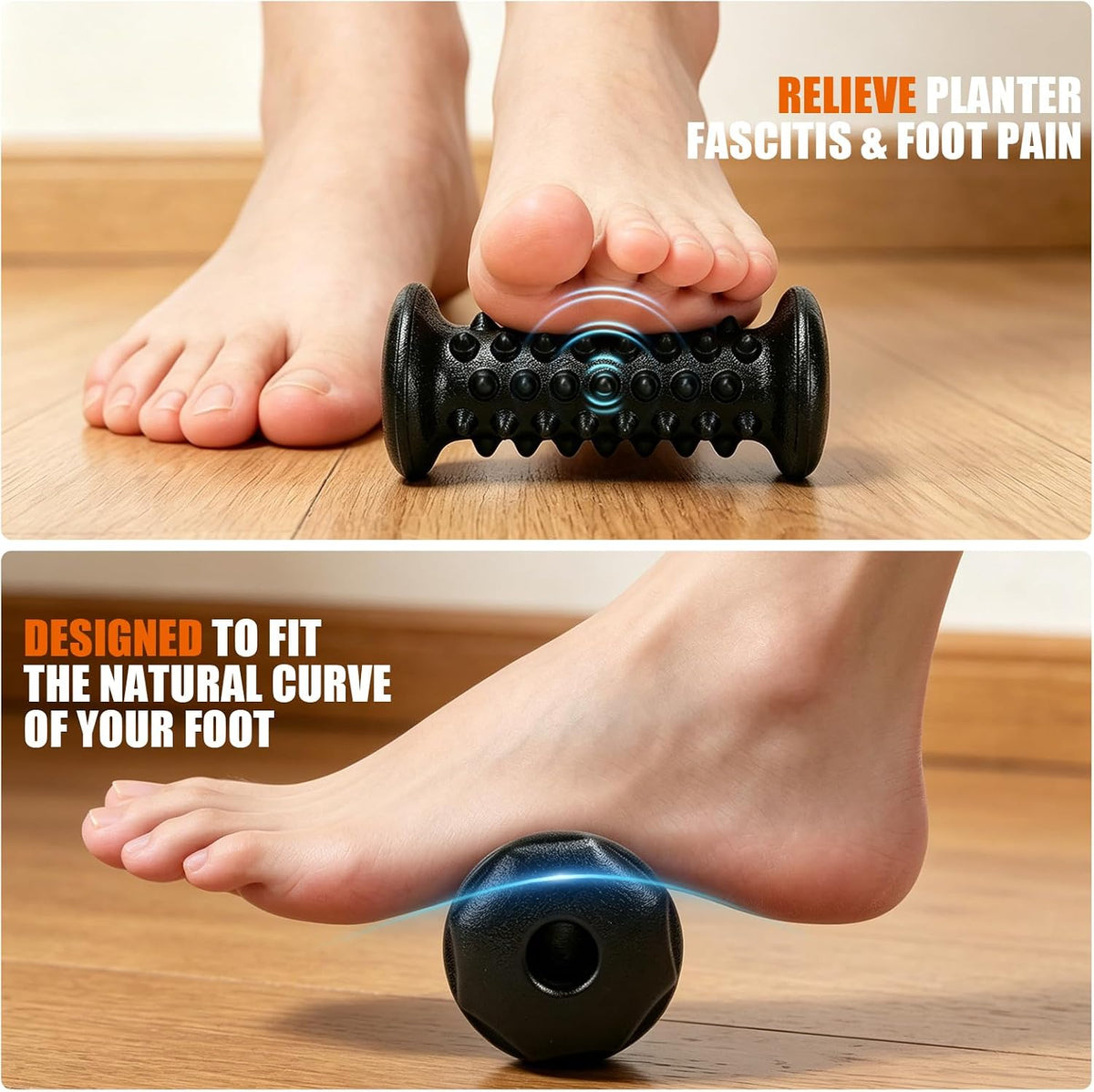 Foot Massager Roller for Plantar Fasciitis, Arch Heel Pain Relief