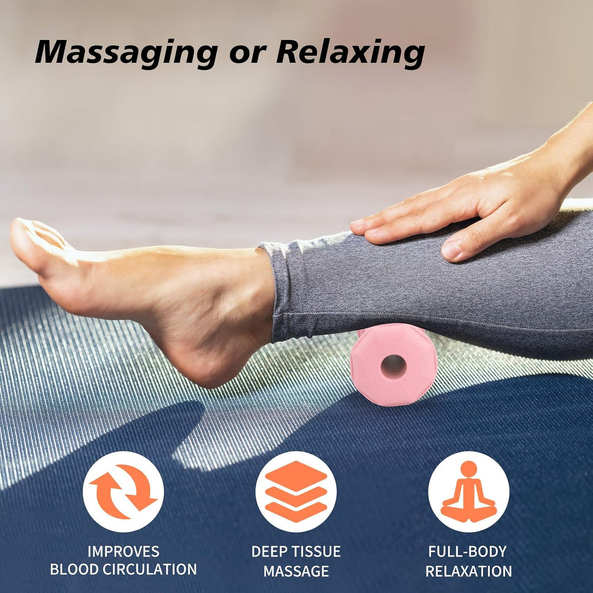 Foot Massager Roller for Plantar Fasciitis, Arch Heel Pain Relief