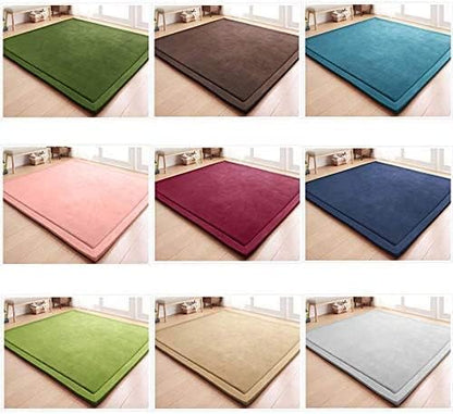 Baby Play Mat, Handmade Weaving Plush Foam Play Crawling Rugs for Baby, Children Play Blanket, Yoga Mat, Exercise Mat-Cushy- Soft & Thick Hypoallergenic, Non-Toxic