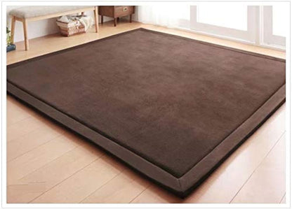 Baby Play Mat, Handmade Weaving Plush Foam Play Crawling Rugs for Baby, Children Play Blanket, Yoga Mat, Exercise Mat-Cushy- Soft & Thick Hypoallergenic, Non-Toxic
