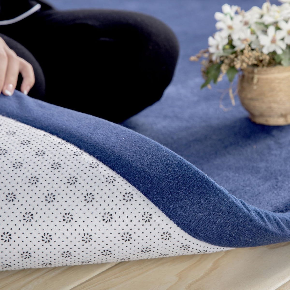 Baby Play Mat, Handmade Weaving Plush Foam Play Crawling Rugs for Baby, Children Play Blanket, Yoga Mat, Exercise Mat-Cushy- Soft & Thick Hypoallergenic, Non-Toxic