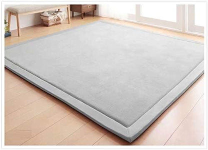 Baby Play Mat, Handmade Weaving Plush Foam Play Crawling Rugs for Baby, Children Play Blanket, Yoga Mat, Exercise Mat-Cushy- Soft & Thick Hypoallergenic, Non-Toxic