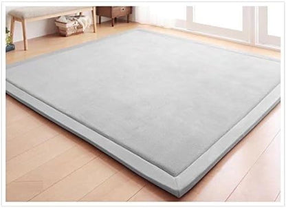 Baby Play Mat, Handmade Weaving Plush Foam Play Crawling Rugs for Baby, Children Play Blanket, Yoga Mat, Exercise Mat-Cushy- Soft & Thick Hypoallergenic, Non-Toxic