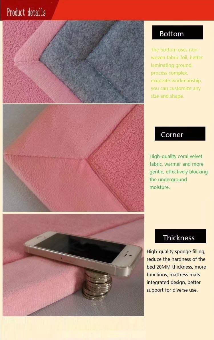 Baby Play Mat, Handmade Weaving Plush Foam Play Crawling Rugs for Baby, Children Play Blanket, Yoga Mat, Exercise Mat-Cushy- Soft & Thick Hypoallergenic, Non-Toxic