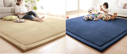 Baby Play Mat, Handmade Weaving Plush Foam Play Crawling Rugs for Baby, Children Play Blanket, Yoga Mat, Exercise Mat-Cushy- Soft & Thick Hypoallergenic, Non-Toxic