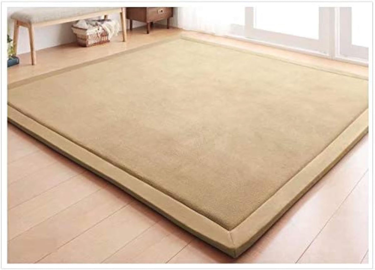 Baby Play Mat, Handmade Weaving Plush Foam Play Crawling Rugs for Baby, Children Play Blanket, Yoga Mat, Exercise Mat-Cushy- Soft & Thick Hypoallergenic, Non-Toxic
