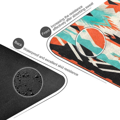 Yoga Mat Thick Non-slip Soft Breathe Elastic Exercise Fitness Gym 1MM Thick Natural Rubber for Yoga Mats,Native American Tribal