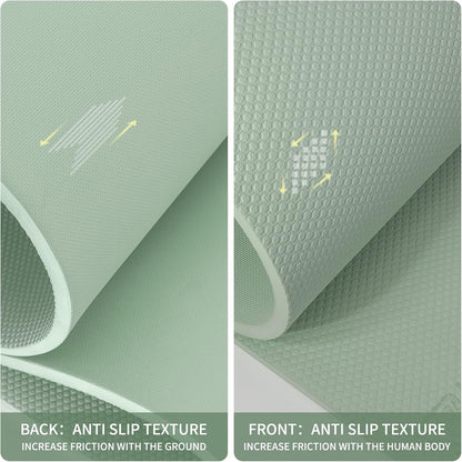 Large Yoga Mat 72"x36"x10mm Non-Slip Exercise Mat for Home Gym Studio