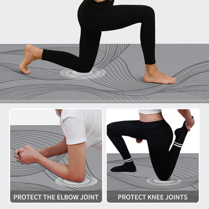 Large Yoga Mat 72"x36"x10mm Non-Slip Exercise Mat for Home Gym Studio