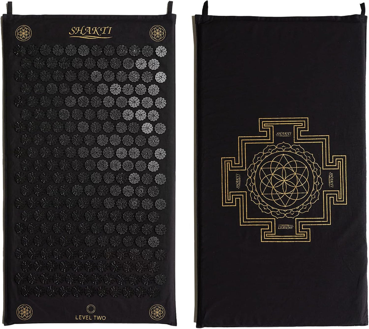 Acupressure Mat for Tension Release, Classic Level 2 Black