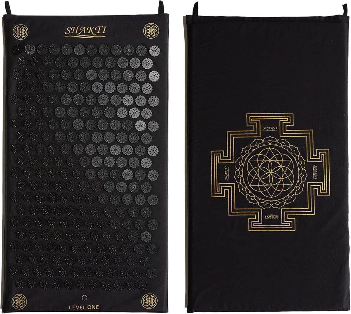 Acupressure Mat for Tension Release, Classic Level 2 Black