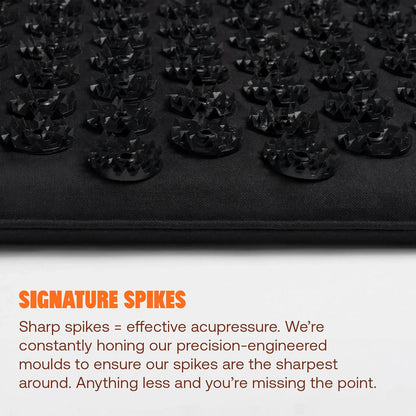 Acupressure Mat for Tension Release, Classic Level 2 Black