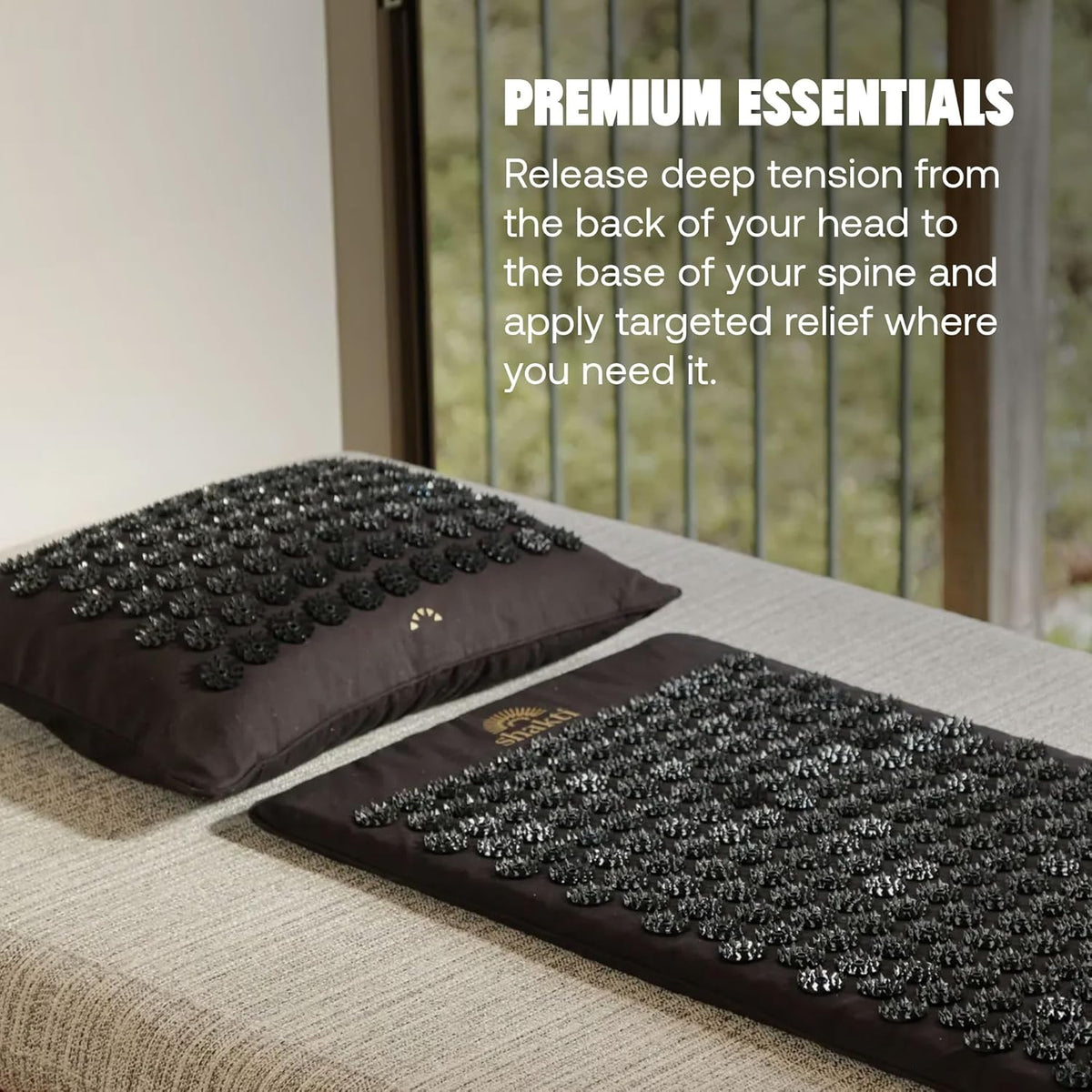Acupressure Mat for Tension Release, Classic Level 2 Black