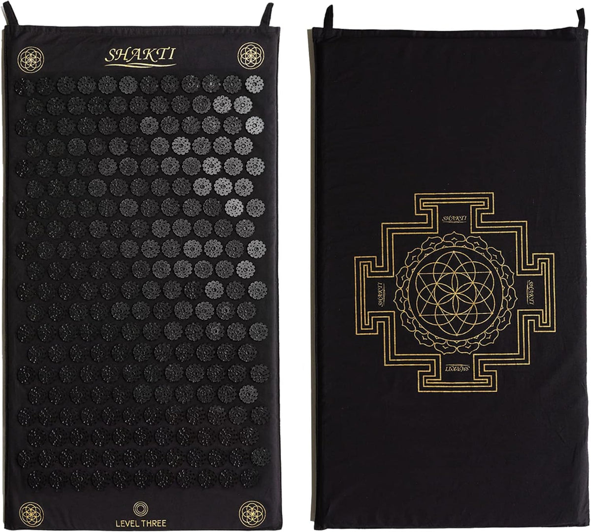 Acupressure Mat for Tension Release, Classic Level 2 Black