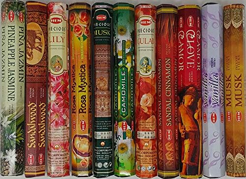 Incense Sticks – 12 Box Variety Pack (240 Sticks Total, 20 Sticks per Box) | Long Lasting Fragrance | Meditation, Relaxation, Yoga, Aromatherapy & Home Fragrance