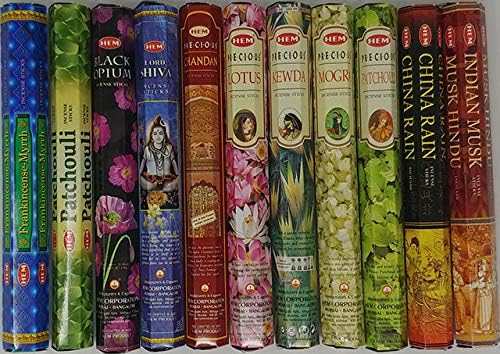 Incense Sticks – 12 Box Variety Pack (240 Sticks Total, 20 Sticks per Box) | Long Lasting Fragrance | Meditation, Relaxation, Yoga, Aromatherapy & Home Fragrance