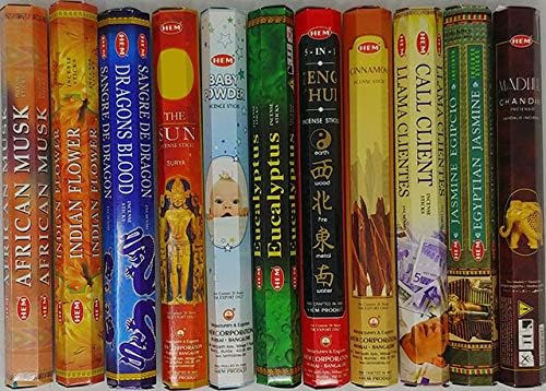 Incense Sticks – 12 Box Variety Pack (240 Sticks Total, 20 Sticks per Box) | Long Lasting Fragrance | Meditation, Relaxation, Yoga, Aromatherapy & Home Fragrance