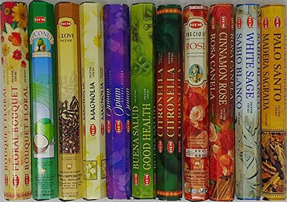 Incense Sticks – 12 Box Variety Pack (240 Sticks Total, 20 Sticks per Box) | Long Lasting Fragrance | Meditation, Relaxation, Yoga, Aromatherapy & Home Fragrance