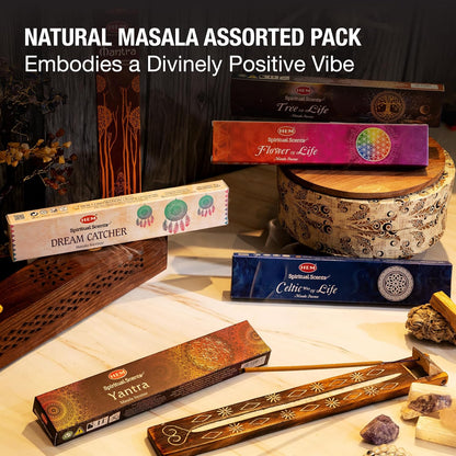 Incense Sticks – 12 Box Variety Pack (240 Sticks Total, 20 Sticks per Box) | Long Lasting Fragrance | Meditation, Relaxation, Yoga, Aromatherapy & Home Fragrance