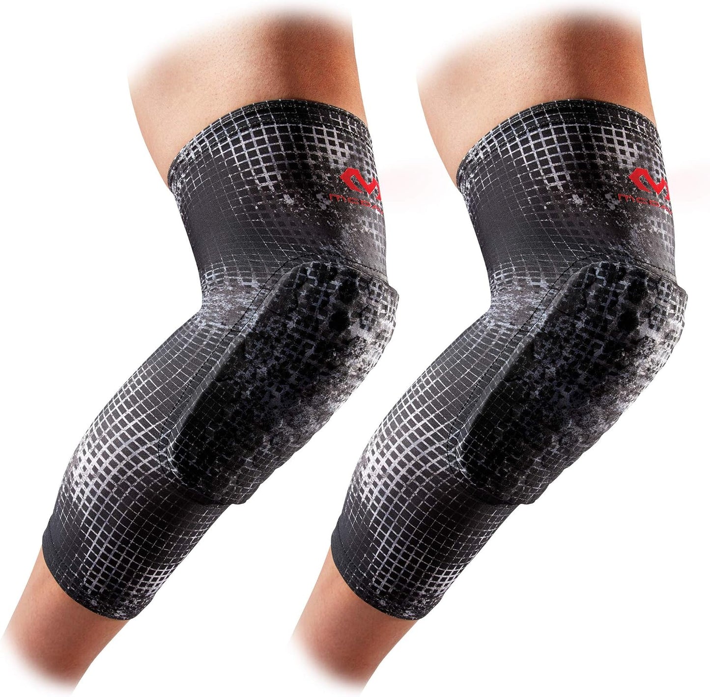 Knee Compression Sleeves: McDavid Hex Knee Pads Compression Leg Sleeve for Basketball, Volleyball, Weightlifting, and More - Pair of Sleeves
