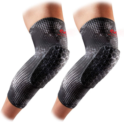 Knee Compression Sleeves: McDavid Hex Knee Pads Compression Leg Sleeve for Basketball, Volleyball, Weightlifting, and More - Pair of Sleeves