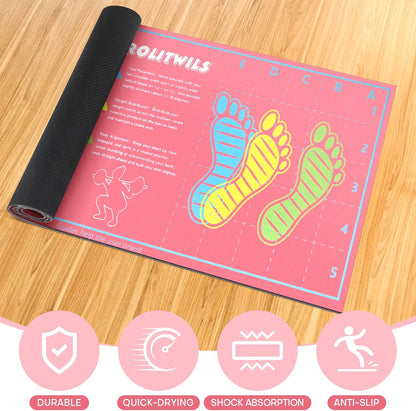 31.5'' X 13.8'' Anti-Slip Squat Mat with Foot Position Guides, Professional-Grade Exercise Mat Perfect for Squats, Leg Training and Lunges, Enhancing Muscle Activation, Versatility and Safety for Home Fitness Enthusiasts