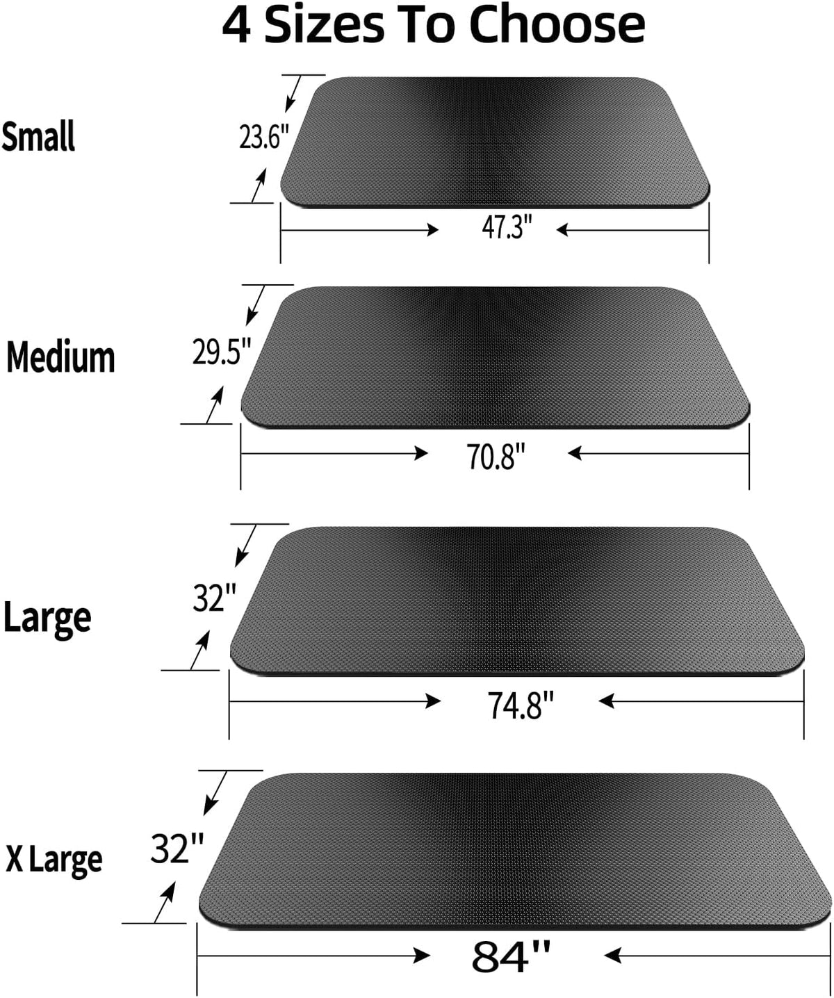 Bike Mat,Treadmill Mat,Compatible for Elliptical,Exercise Bikes, Stationary Cycles,Spin Bike,Under Exercise Bike Trainer Pad for Indoor Stationary Gym Fitness Equipment Hardwood Floor Protector