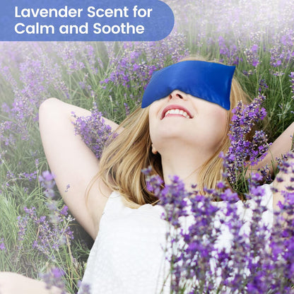 Hot & Cold Lavender Eye Pillows for Relaxing, Purple, 4 Packs