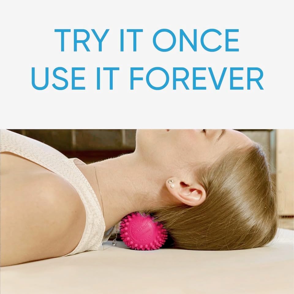 Heatable Deep Tissue Massage Ball - acuBall Trigger Point Massage Therapy for Myofascial and Stress Release and Exercise - Effective Back Massager Ball for Targeted Pain Relief
