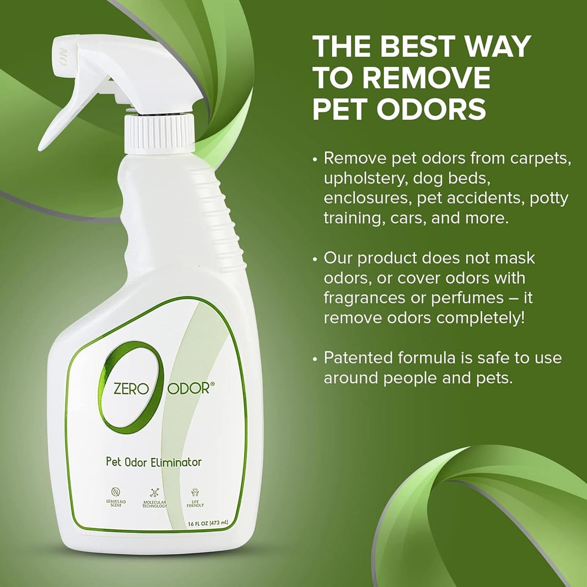 Pet Odor Eliminator Spray for Dog & Cat Urine, Carpet Deodorizer