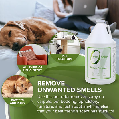 Pet Odor Eliminator Spray for Dog & Cat Urine, Carpet Deodorizer