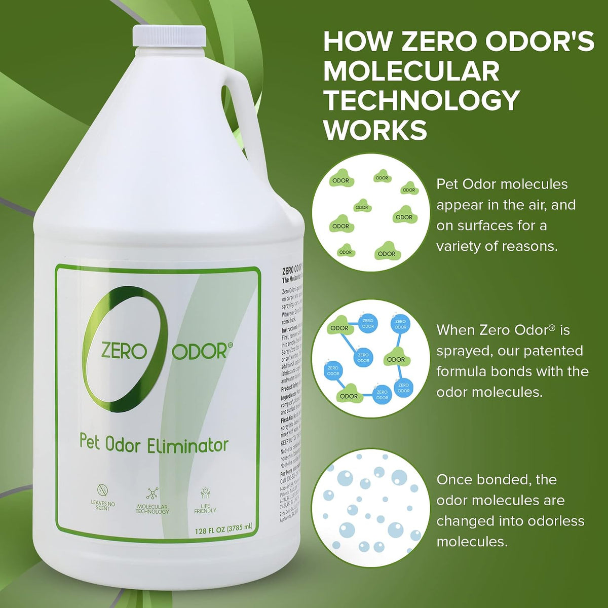 Pet Odor Eliminator Spray for Dog & Cat Urine, Carpet Deodorizer