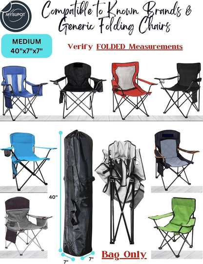43"x9"x9" (Pink, L) Replacement Bag for Folding Camping Chair, Camp Chairs, Hammock, Yoga Mat, Beach Chair, Umbrella, Tent Bag 420D Oxford Polyester Fabric w/Side Pockets