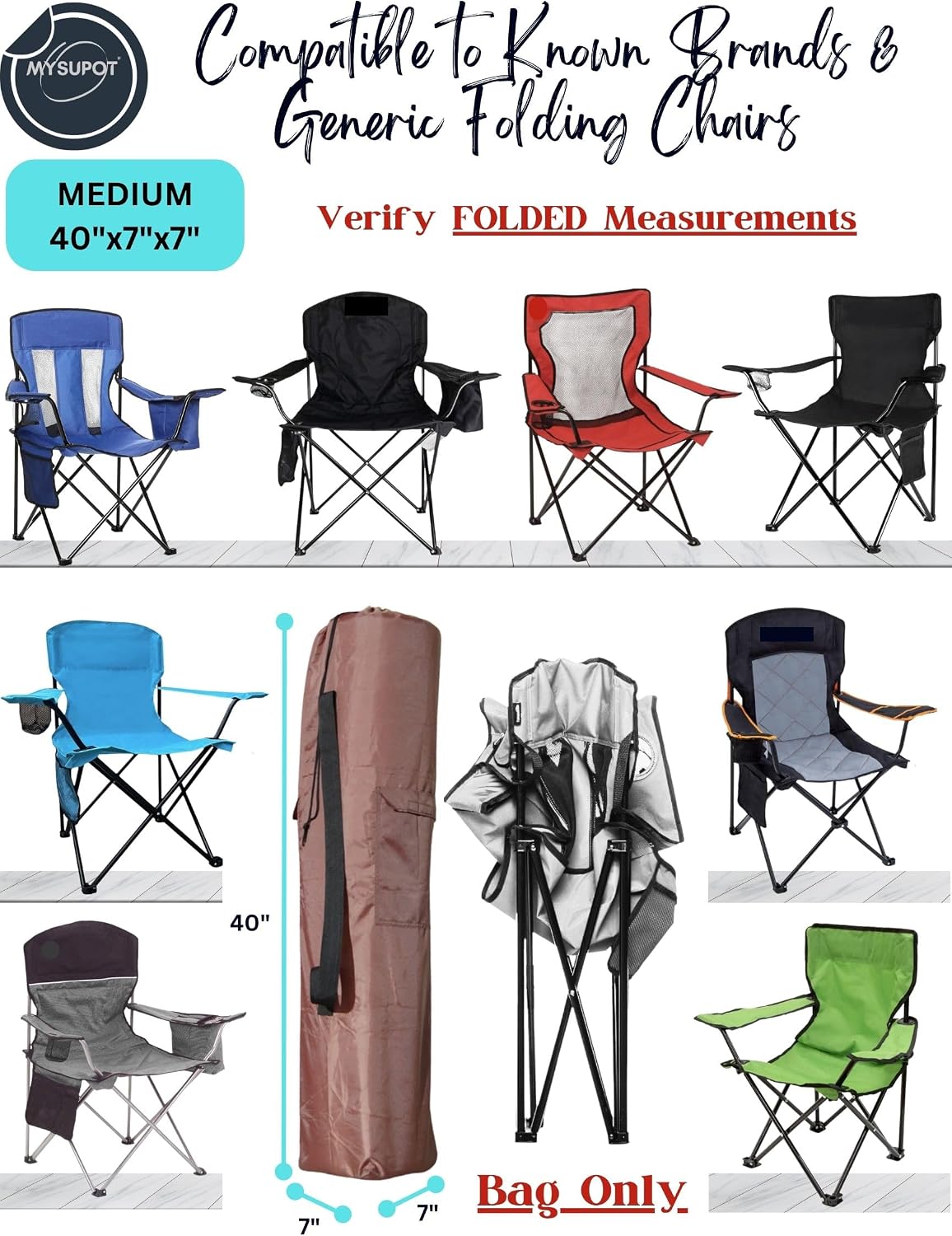 43"x9"x9" (Pink, L) Replacement Bag for Folding Camping Chair, Camp Chairs, Hammock, Yoga Mat, Beach Chair, Umbrella, Tent Bag 420D Oxford Polyester Fabric w/Side Pockets