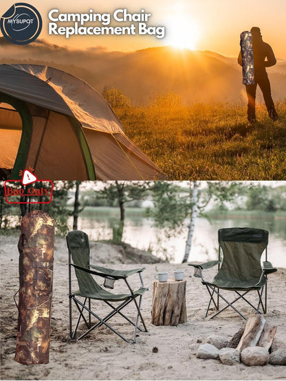 43"x9"x9" (Pink, L) Replacement Bag for Folding Camping Chair, Camp Chairs, Hammock, Yoga Mat, Beach Chair, Umbrella, Tent Bag 420D Oxford Polyester Fabric w/Side Pockets