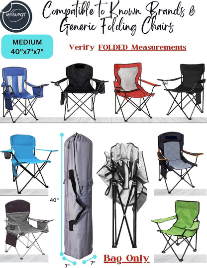 43"x9"x9" (Pink, L) Replacement Bag for Folding Camping Chair, Camp Chairs, Hammock, Yoga Mat, Beach Chair, Umbrella, Tent Bag 420D Oxford Polyester Fabric w/Side Pockets
