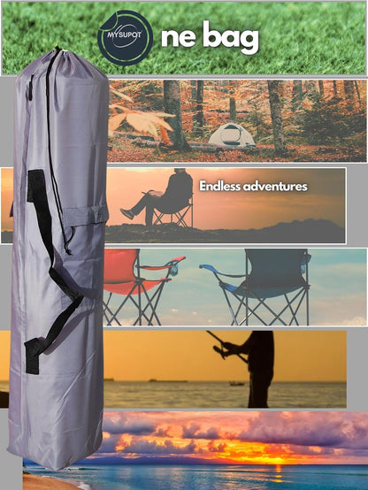 43"x9"x9" (Pink, L) Replacement Bag for Folding Camping Chair, Camp Chairs, Hammock, Yoga Mat, Beach Chair, Umbrella, Tent Bag 420D Oxford Polyester Fabric w/Side Pockets